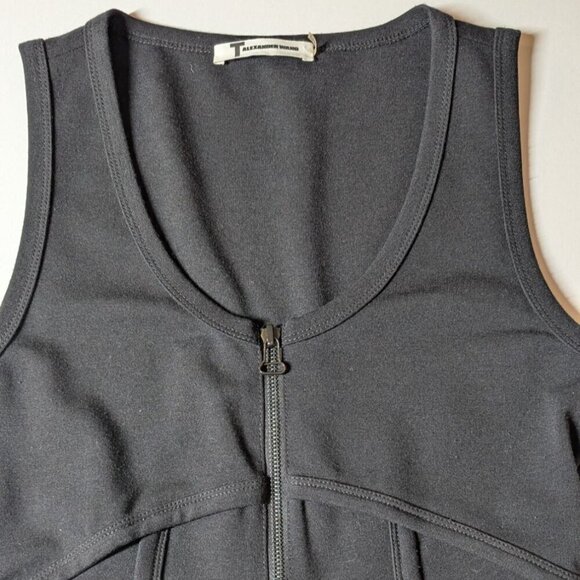 Alexander Wang Bodycon Dress Zip-Front Sheath Womens Small LBD Going Out Date - Picture 6 of 8